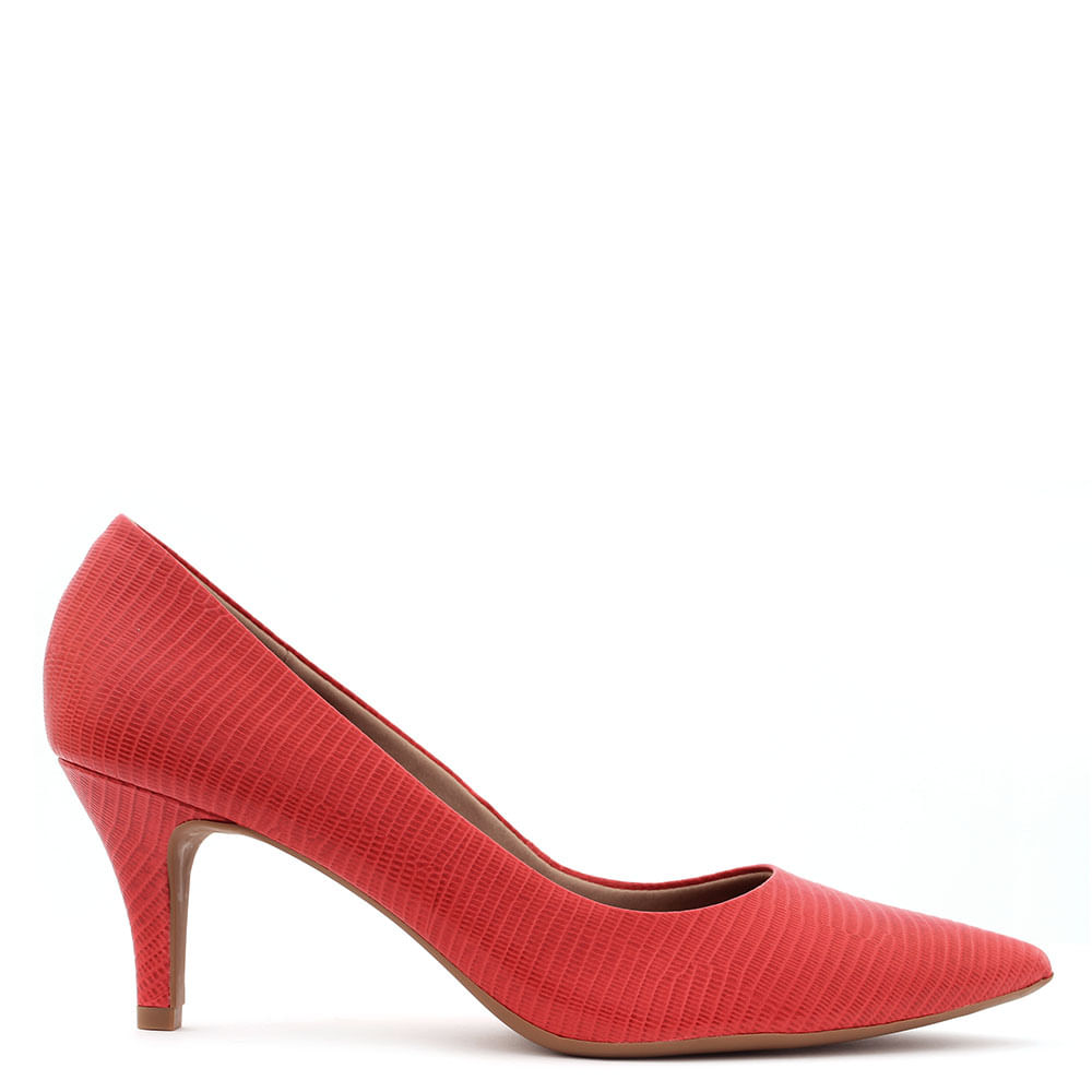 scarpin usaflex vermelho