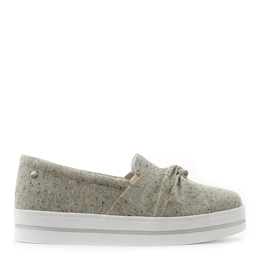 tenis flatform cinza