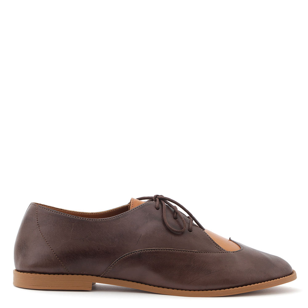 sapato oxford bicolor feminino
